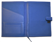 Inside of Premium Blue Leather Cover